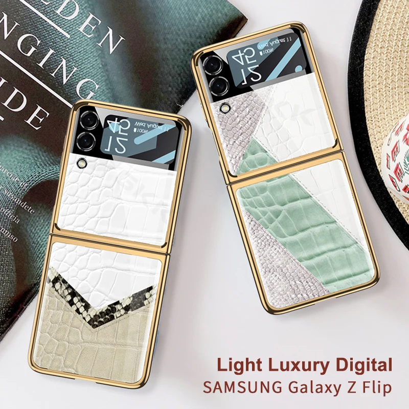GKK Original Plating Tempered Glass Case For Samsung Galaxy Z Flip 3 5G Luxury Anti-knock Protection For Samsung Z Flip 3 Cover
GKK Original Plating Tempered Glass Case For Samsung Galaxy Z Flip 3 5G Luxury Anti-knock Protection For Samsung Z Flip 3 Cover