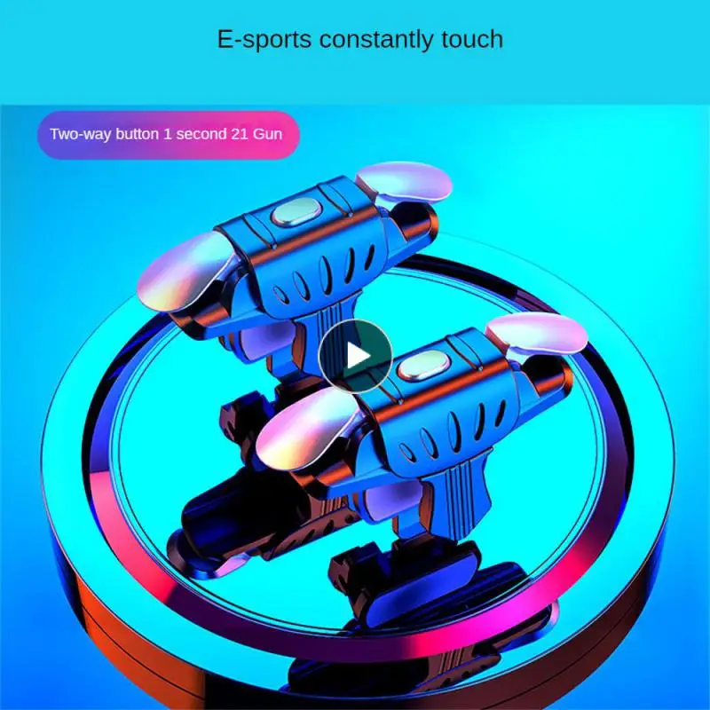 Portable Shooter Joystick Six Fingers Linkage For Pubg Controller Triggers Alloy Mechanical Gamepad Trigger Comfortable Black
Portable Shooter Joystick Six Fingers Linkage For Pubg Controller Triggers Alloy Mechanical Gamepad Trigger Comfortable Black