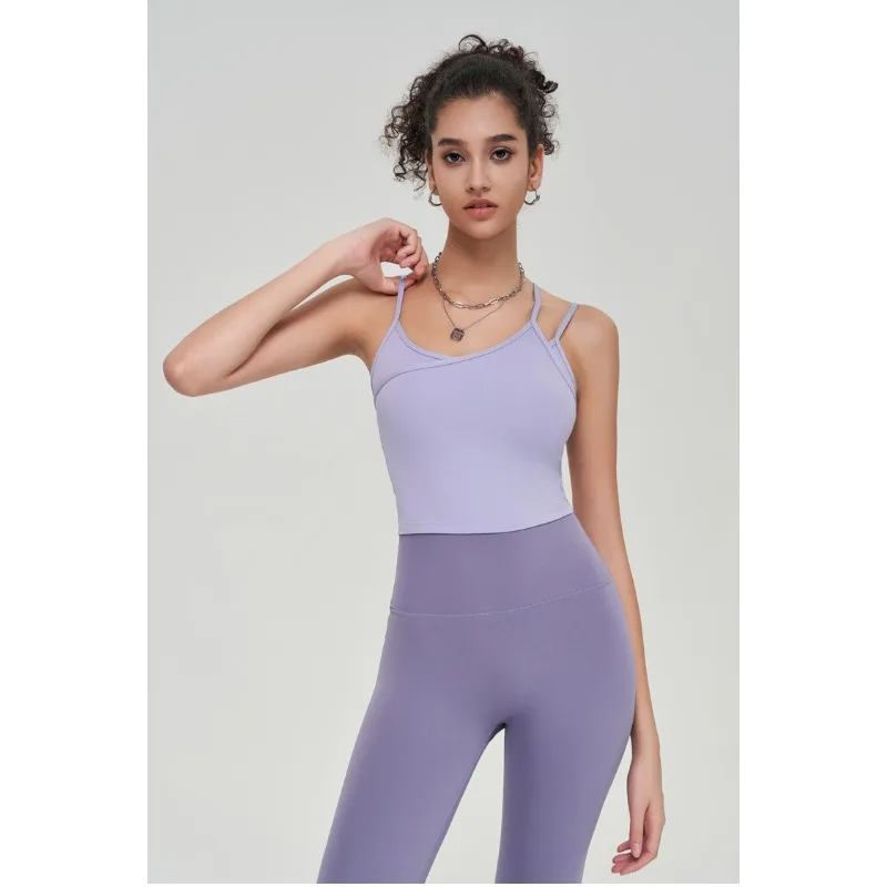 Fake Two Piece Sports Bra for Women, Thin Shoulder Strap, Shockproof, Running, Beauty Back Strap, Yoga Top
Fake Two Piece Sports Bra for Women, Thin Shoulder Strap, Shockproof, Running, Beauty Back Strap, Yoga Top
