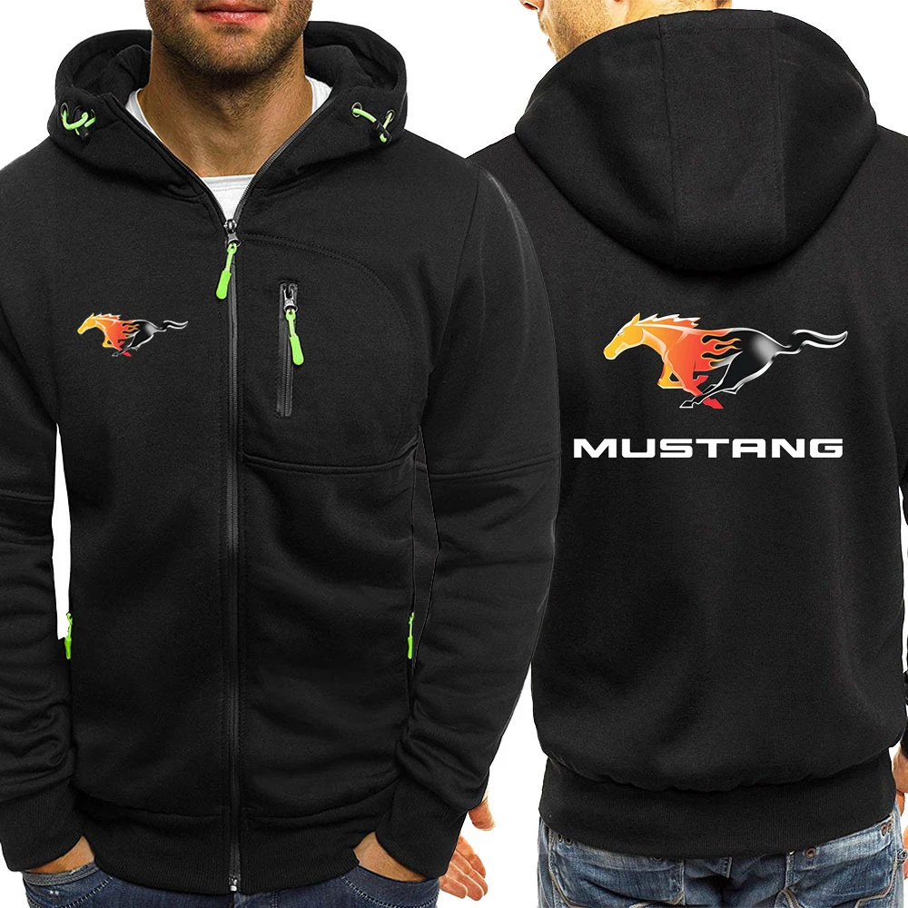 2022 Mustang Car Logo Printing Men's Winter Hoodies Slim Fit Sweatshirt Outwear Warm Jacket Plain Zip Up Coats Black Gray Top
2022 Mustang Car Logo Printing Men's Winter Hoodies Slim Fit Sweatshirt Outwear Warm Jacket Plain Zip Up Coats Black Gray Top
