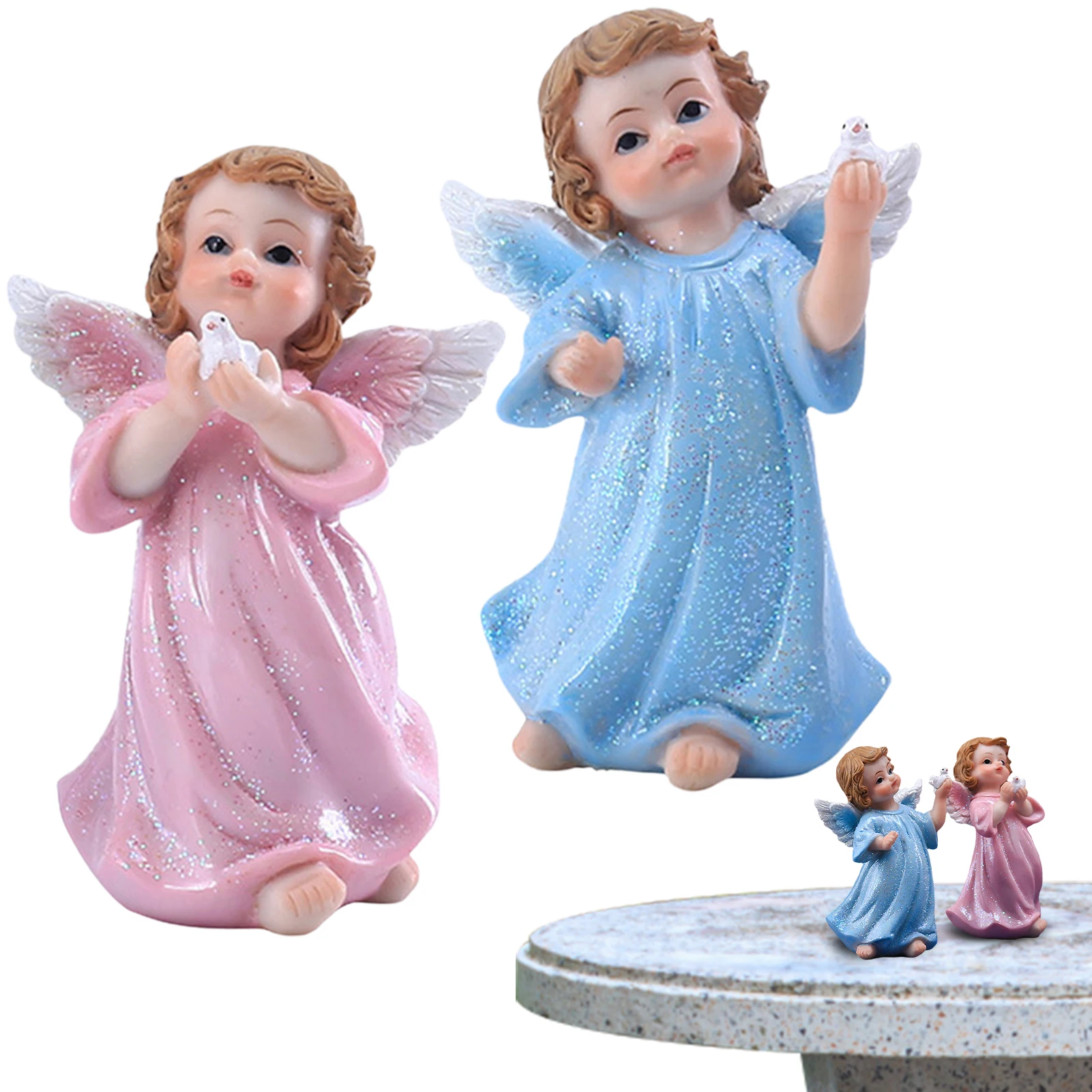 Peace Dove Angel Statues 2pcs Guardian Angel Figurines Angel Of Freedom Angel Of Peace Holding A Dove Angel Collectible
Peace Dove Angel Statues 2pcs Guardian Angel Figurines Angel Of Freedom Angel Of Peace Holding A Dove Angel Collectible