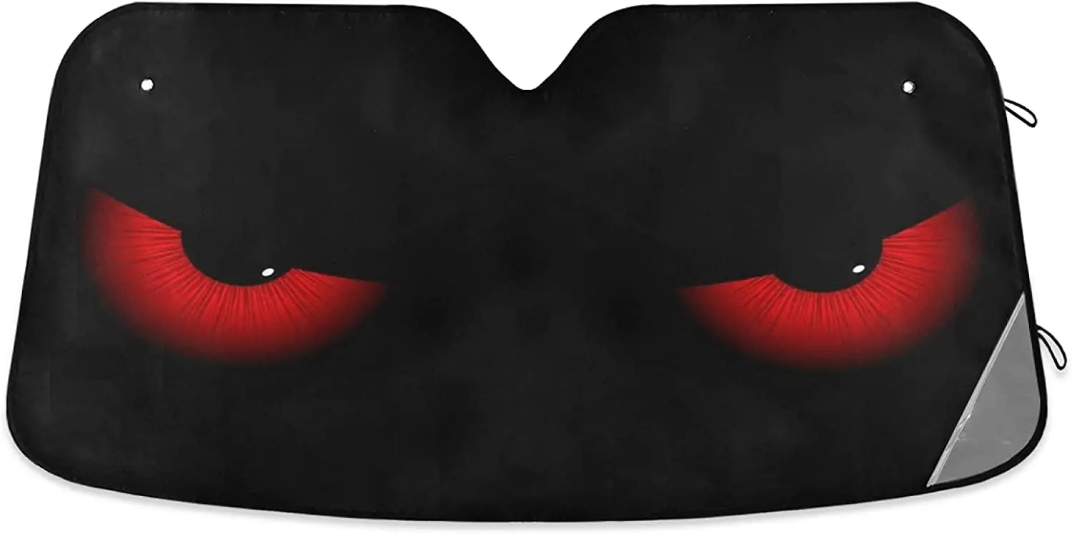 Dussdil Evil Eyes Car Sun Shade Windshield Red Eyes Sunshade Blocks UV Rays Protector Keep Your Vehicle Cool Sun Shield Visor Co
Dussdil Evil Eyes Car Sun Shade Windshield Red Eyes Sunshade Blocks UV Rays Protector Keep Your Vehicle Cool Sun Shield Visor Co