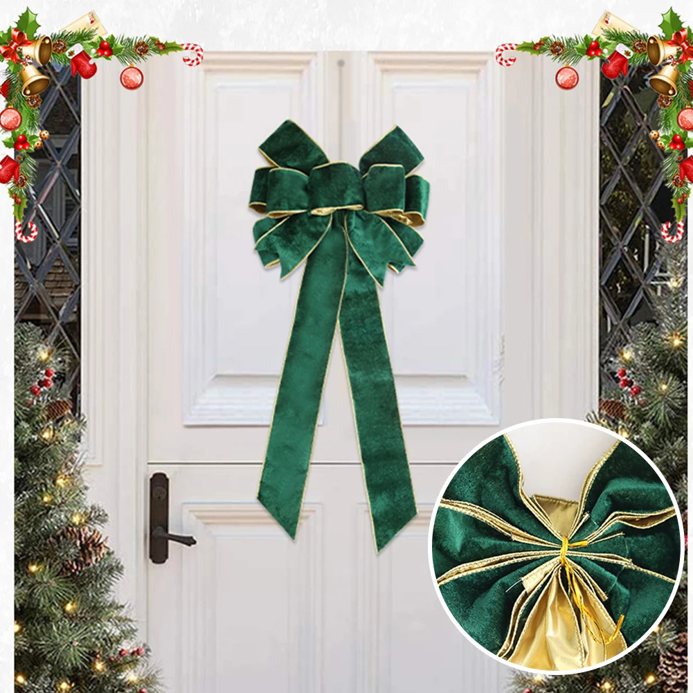 Christmas Flannelette Bow Christmas Decoration Supplies Retro Ribbon Bow-Knot Pendant Doorways Gardens Porches Decor
Christmas Flannelette Bow Christmas Decoration Supplies Retro Ribbon Bow-Knot Pendant Doorways Gardens Porches Decor