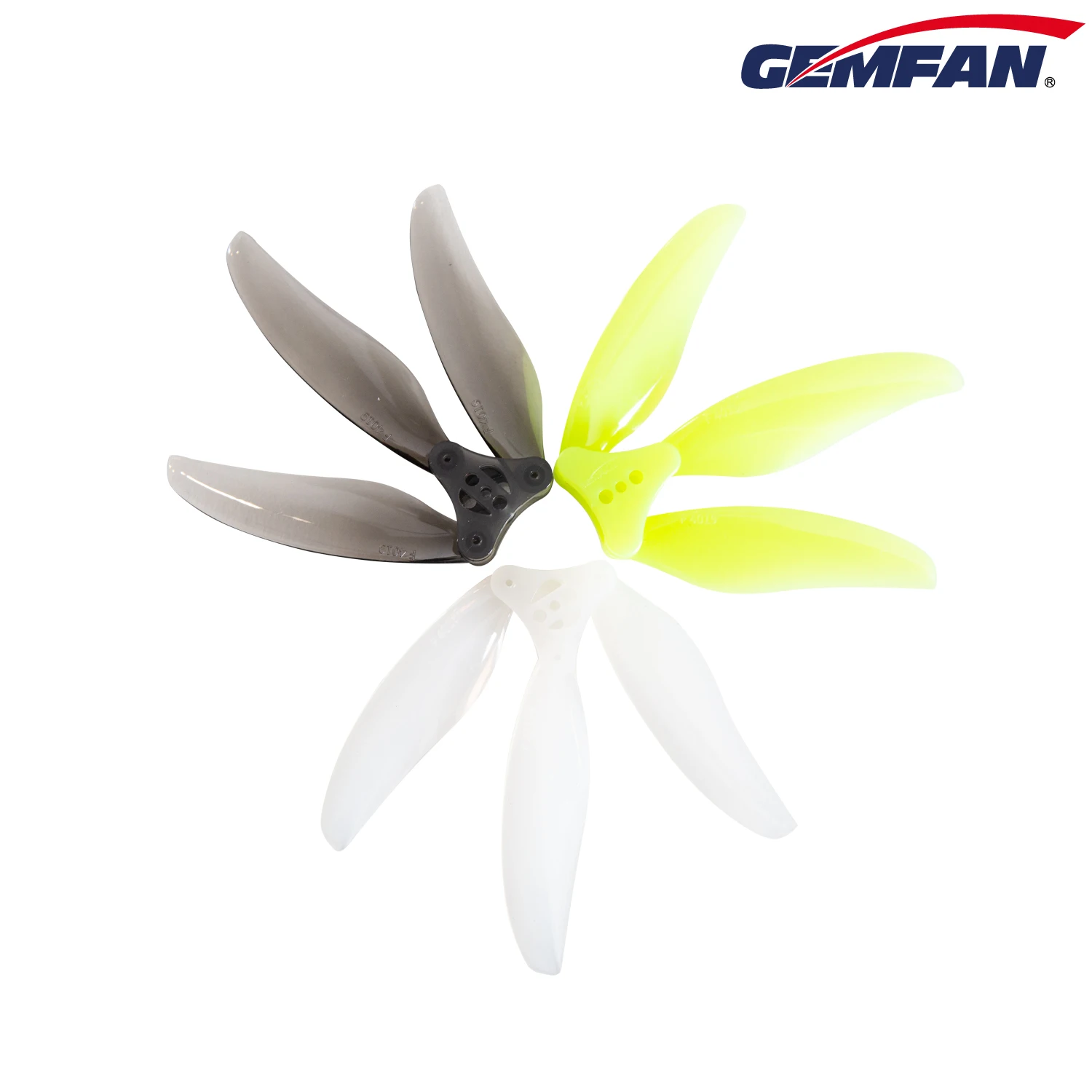 2 шт./4 пары Gemfan F4019 4-дюймовый 3-лопастной складной пропеллер 5 мм монтажное