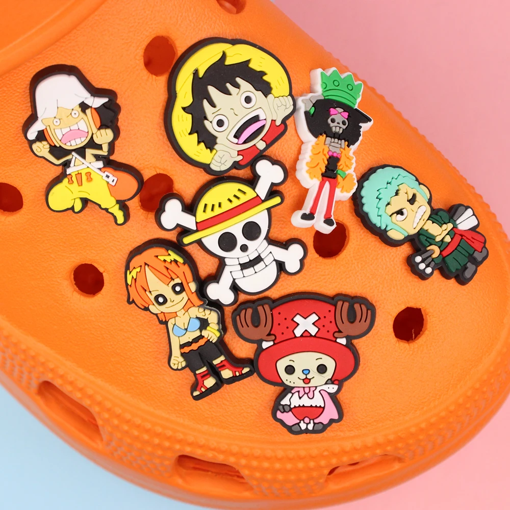 OnePiece Pirate Animation Shoes Charms 1pcs PVC Slippers Accessories DIY Decor Jibz Charms Croc Clog Shoes Kids Gifts
OnePiece Pirate Animation Shoes Charms 1pcs PVC Slippers Accessories DIY Decor Jibz Charms Croc Clog Shoes Kids Gifts