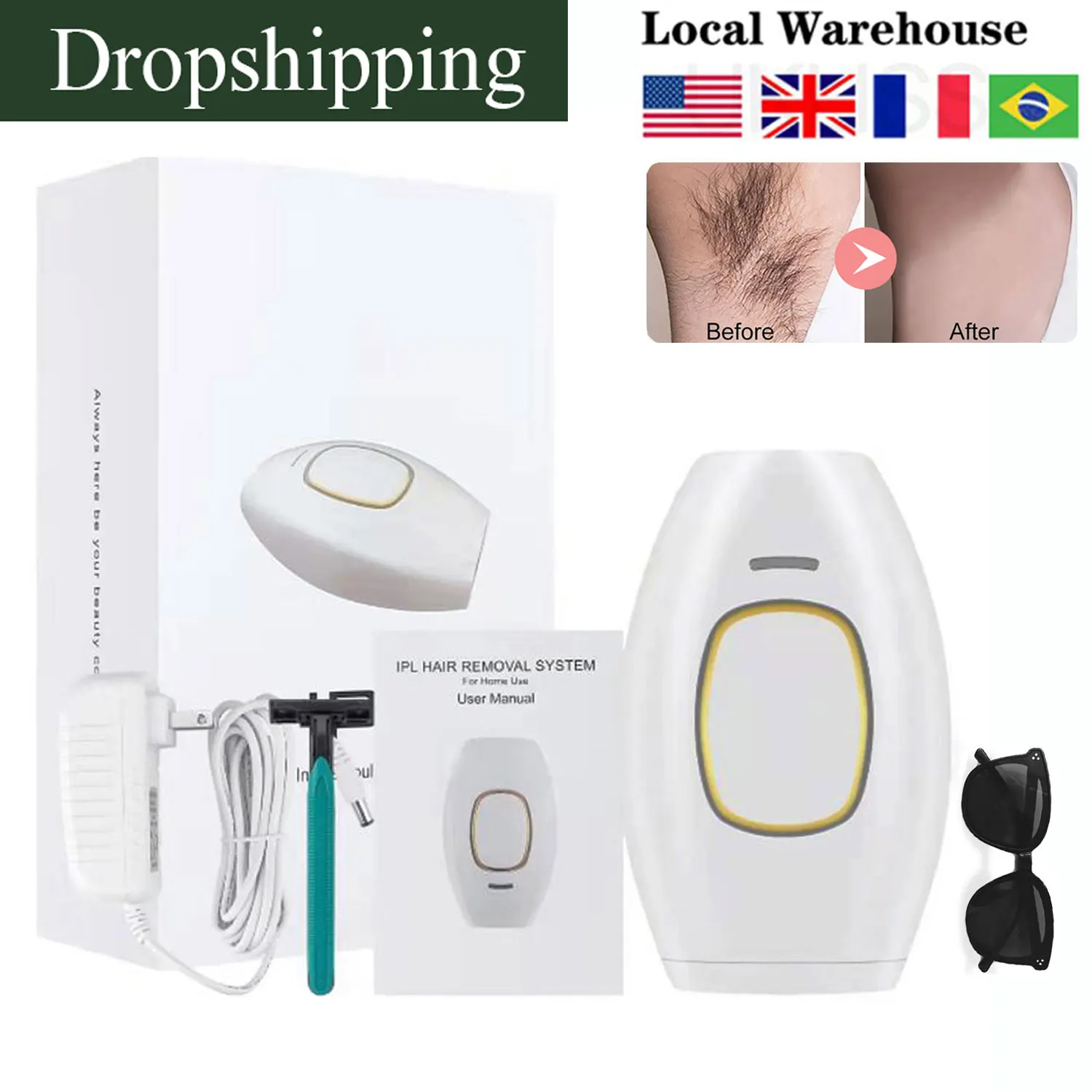 IPL Hair Removal Epilator Laser Permanent Hair Removal Painless Epilator Shot Light Pulse Whole Body Hair Remover home appliance
IPL Hair Removal Epilator Laser Permanent Hair Removal Painless Epilator Shot Light Pulse Whole Body Hair Remover home appliance