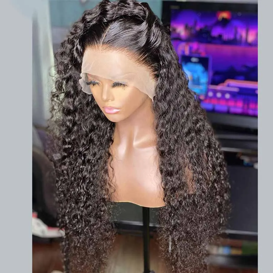 Kinky Curly Glueless HD Natural Black Synthetic Lace Frontal Wig For Women Babyhair 26inch Long Pre Plucked Heat Resistant Daily
Kinky Curly Glueless HD Natural Black Synthetic Lace Frontal Wig For Women Babyhair 26inch Long Pre Plucked Heat Resistant Daily