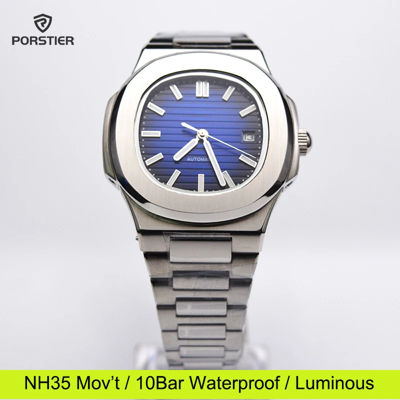 PORSTIER New NH35 Men Watches 2022 Luxury Automatic Mechanical Watch Nautilus Luminous Watch For Men Waterproof Sports Watches
PORSTIER New NH35 Men Watches 2022 Luxury Automatic Mechanical Watch Nautilus Luminous Watch For Men Waterproof Sports Watches