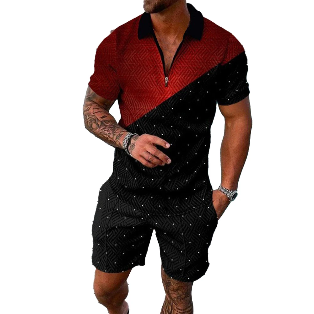 Men Summer Sweatsuit Short Sleeve Tracksuit 2-Piece Set Top+short Pants Printed Clothing Fashion Joggers Sport T-shirt Sweatpant
Men Summer Sweatsuit Short Sleeve Tracksuit 2-Piece Set Top+short Pants Printed Clothing Fashion Joggers Sport T-shirt Sweatpant