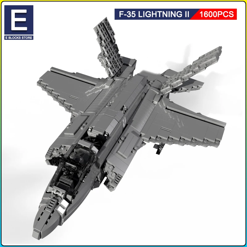 Конструктор серии самолетов F35 модели знаменитых Солдат Второй мировой войны военные самолеты кубики наборы MOC Игрушки для мальчиков подарки для детей
Конструктор серии самолетов F35 модели знаменитых Солдат Второй мировой войны военные самолеты кубики наборы MOC Игрушки для мальчиков подарки для детей