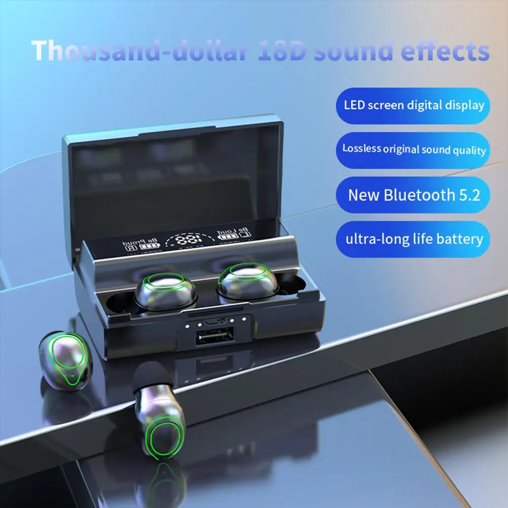 Беспроводная Bluetooth-гарнитура Md828, Tws мини-наушники-вкладыши с сенсорным управлением и цифровым дисплеем
Беспроводная Bluetooth-гарнитура Md828, Tws мини-наушники-вкладыши с сенсорным управлением и цифровым дисплеем
