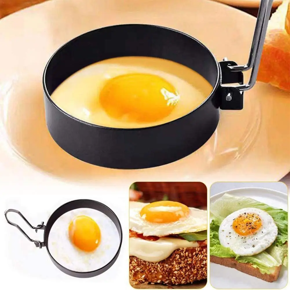 1PC Egg Mold With Handle Nonstick Metal Egg Frying Ring Fried Round Pancake Molds Circle Frying Mould Kitchen Accessories Gadget
1PC Egg Mold With Handle Nonstick Metal Egg Frying Ring Fried Round Pancake Molds Circle Frying Mould Kitchen Accessories Gadget