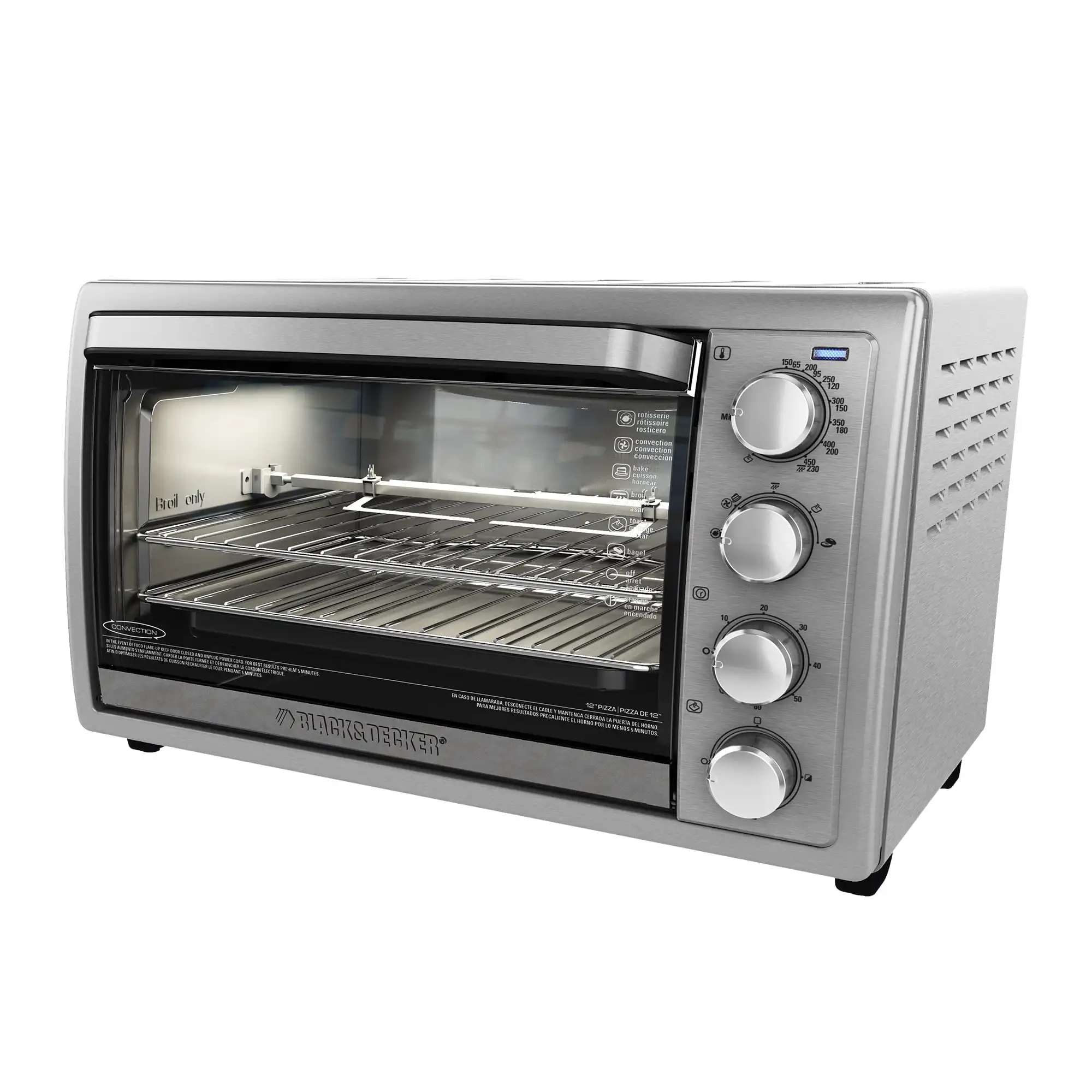 BLACK+ Rotisserie Convection Countertop Toaster Oven, Stainless Steel, TO4314SSD
BLACK+ Rotisserie Convection Countertop Toaster Oven, Stainless Steel, TO4314SSD