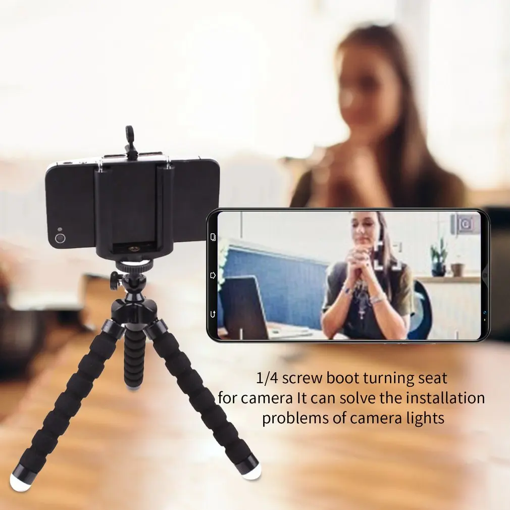2023 Hot Flexible Sponge Octopus Mini Tripod With Wireless Remote Shutter For IPhone Mini Camera Tripod Phone Holder Clip Stand
2023 Hot Flexible Sponge Octopus Mini Tripod With Wireless Remote Shutter For IPhone Mini Camera Tripod Phone Holder Clip Stand