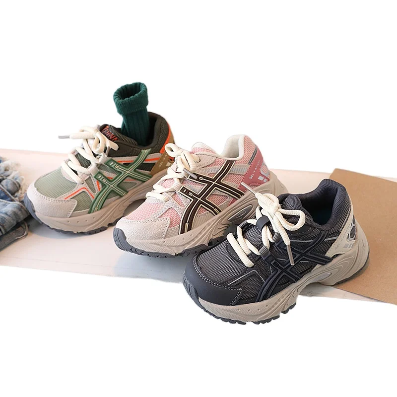 Кроссовки детские из натуральной кожи, дышащие, массивные, для бега, для мальчиков и девочек, черные, хаки
Кроссовки детские из натуральной кожи, дышащие, массивные, для бега, для мальчиков и девочек, черные, хаки