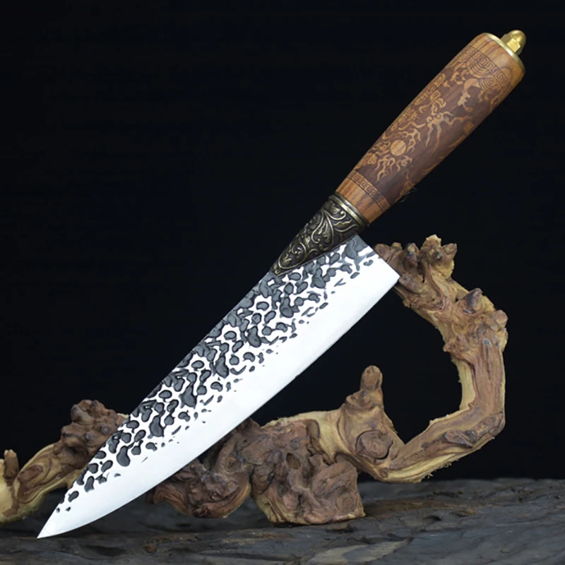 Longquan Kitchen Knife Copper Decor 8 Inch Very Sharp Chef Cleaver Slicing Pro Sashimi Sushi Handmade Forged Knife Cooking Tools
Longquan Kitchen Knife Copper Decor 8 Inch Very Sharp Chef Cleaver Slicing Pro Sashimi Sushi Handmade Forged Knife Cooking Tools