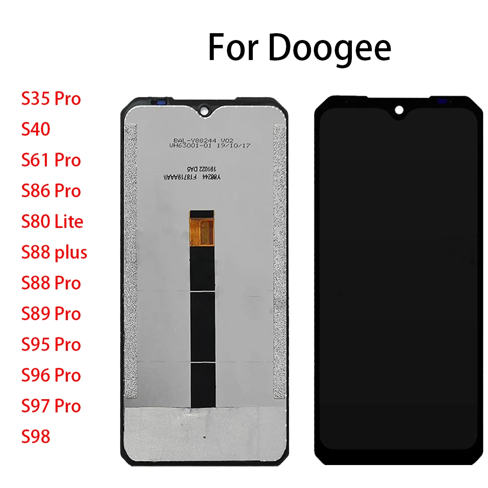 For Doogee S80 S88 S89 S95 S96 Pro LCD Display Touch Screen Digitizer S35 S40 S61 S86 S97 S98 Pro Plus Lite LCD Display ecrã Экр
For Doogee S80 S88 S89 S95 S96 Pro LCD Display Touch Screen Digitizer S35 S40 S61 S86 S97 S98 Pro Plus Lite LCD Display ecrã Экр