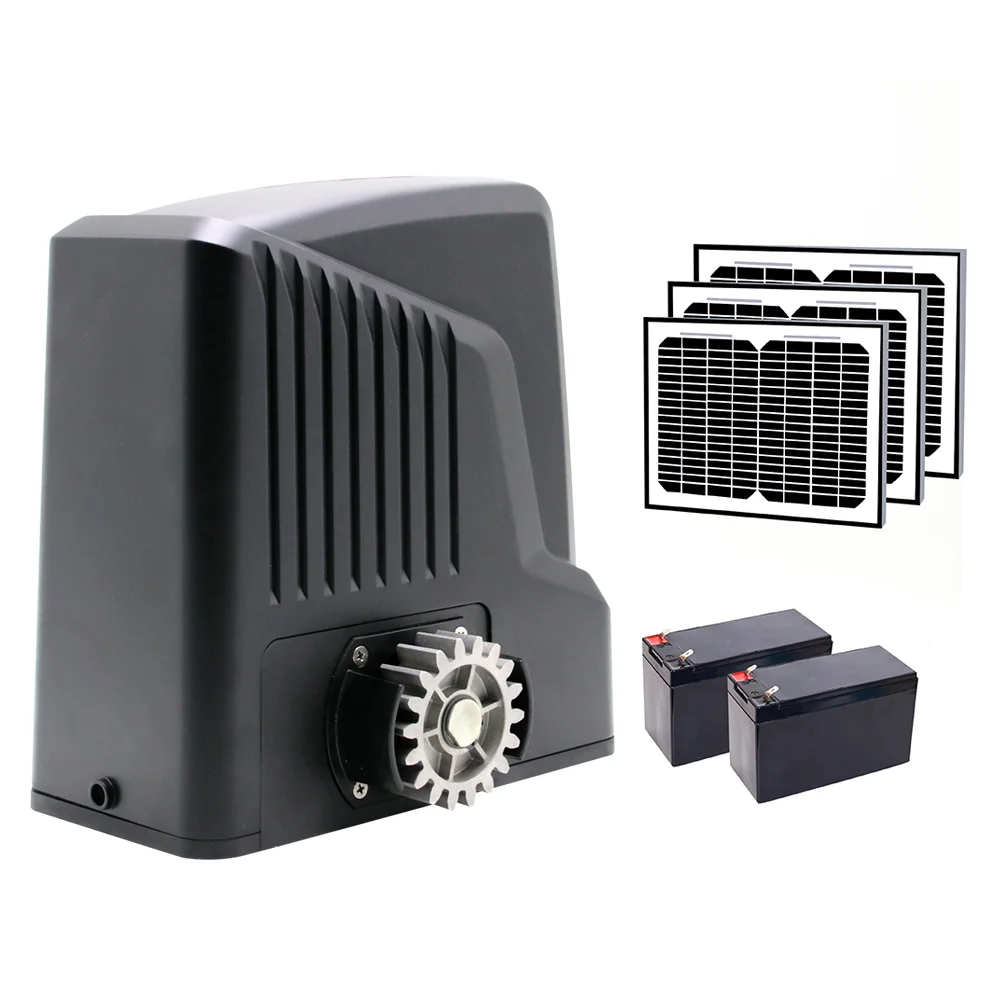 24V DC Solar Sliding Gate Motor 1200KG Auto Gate Opener Solar Panel Battery Compatible
24V DC Solar Sliding Gate Motor 1200KG Auto Gate Opener Solar Panel Battery Compatible