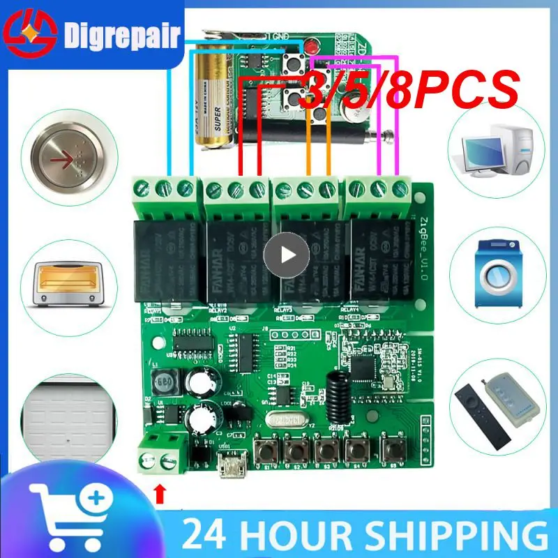 3/5/8PCS Smart Light Switch Module Mqtt Protocol 5/12/32v Rf Receiver Intelligent High Quality Relay Module Zigbee
3/5/8PCS Smart Light Switch Module Mqtt Protocol 5/12/32v Rf Receiver Intelligent High Quality Relay Module Zigbee