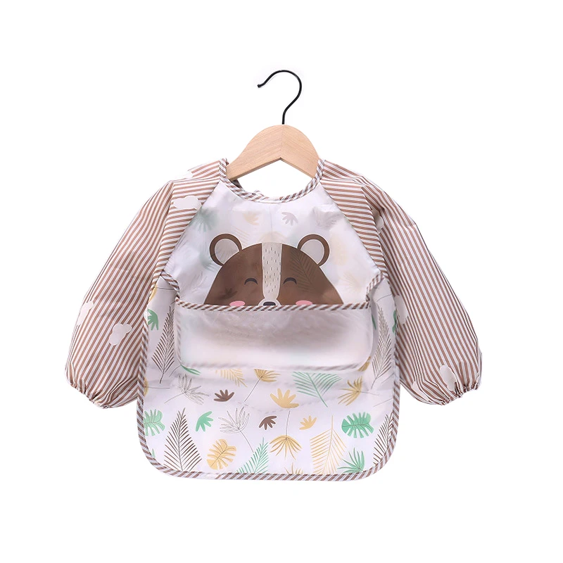 Детские нагрудники с мультяшными животными, водонепроницаемые, с длинным рукавом
Детские нагрудники с мультяшными животными, водонепроницаемые, с длинным рукавом