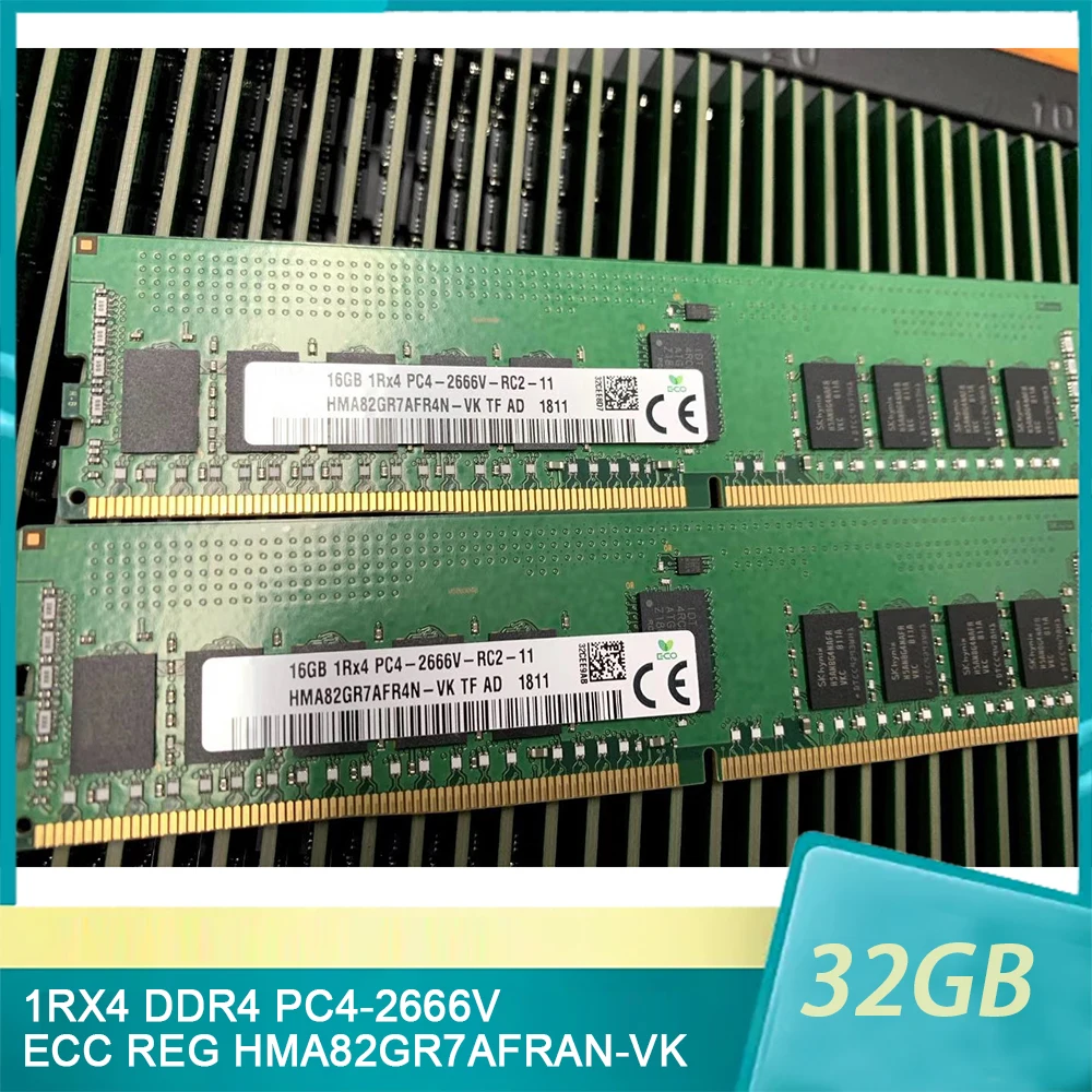 16GB 16G 1RX4 DDR4 PC4-2666V ECC REG HMA82GR7AFRAN-VK RAM For SK Hynix Memory High Quality Fast Ship
16GB 16G 1RX4 DDR4 PC4-2666V ECC REG HMA82GR7AFRAN-VK RAM For SK Hynix Memory High Quality Fast Ship