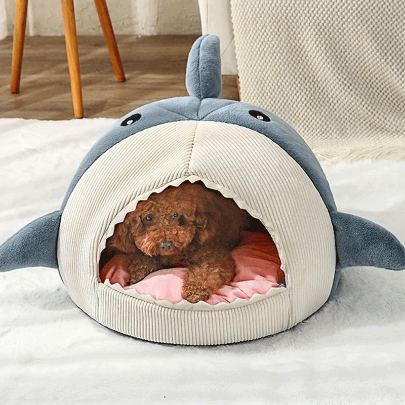 2022 Winter New Cartoon shark Pet Dog Cat Bed Plush Full Size Washable Comfortable Sleeping Artifact Washable Kennel
2022 Winter New Cartoon shark Pet Dog Cat Bed Plush Full Size Washable Comfortable Sleeping Artifact Washable Kennel