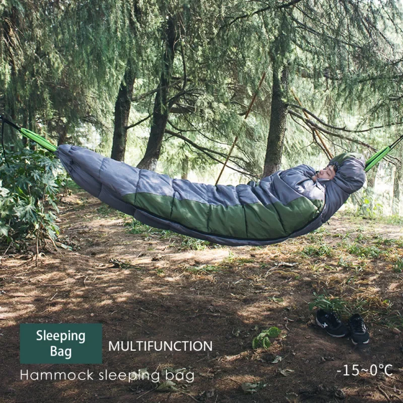 Outdoor Winter Cotton Sleeping Hammock Portable Waterproof Camping Hiking Sleeping Bag Windproof Nylon Hammock
Outdoor Winter Cotton Sleeping Hammock Portable Waterproof Camping Hiking Sleeping Bag Windproof Nylon Hammock