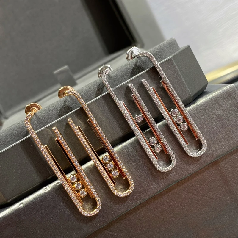 Messika-S925 sliding diamond earrings, unidentified flying object earplugs, original classical jewelry, Christmas holiday gifts
Messika-S925 sliding diamond earrings, unidentified flying object earplugs, original classical jewelry, Christmas holiday gifts