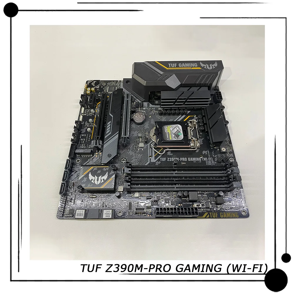 

Материнская плата TUF Z390M-PRO GAMING (Wi-Fi) для ASUS Desktop Micro ATX Intel Z390 9-го/8-го поколения Core i9/i7/i5/i3 DDR4 Socket 1151