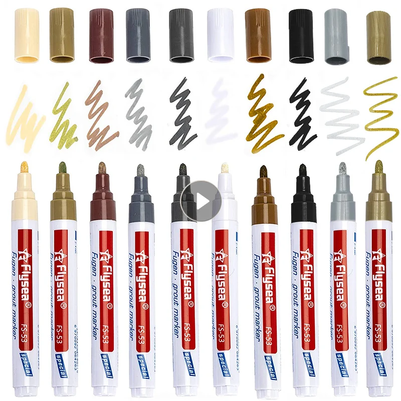 Tile Repair Pen Seam Wall Floor Tile White Marker Pen Beauty Gap Style Pen Wall Mending Agent Waterproof Wall Painting Supplies
Tile Repair Pen Seam Wall Floor Tile White Marker Pen Beauty Gap Style Pen Wall Mending Agent Waterproof Wall Painting Supplies