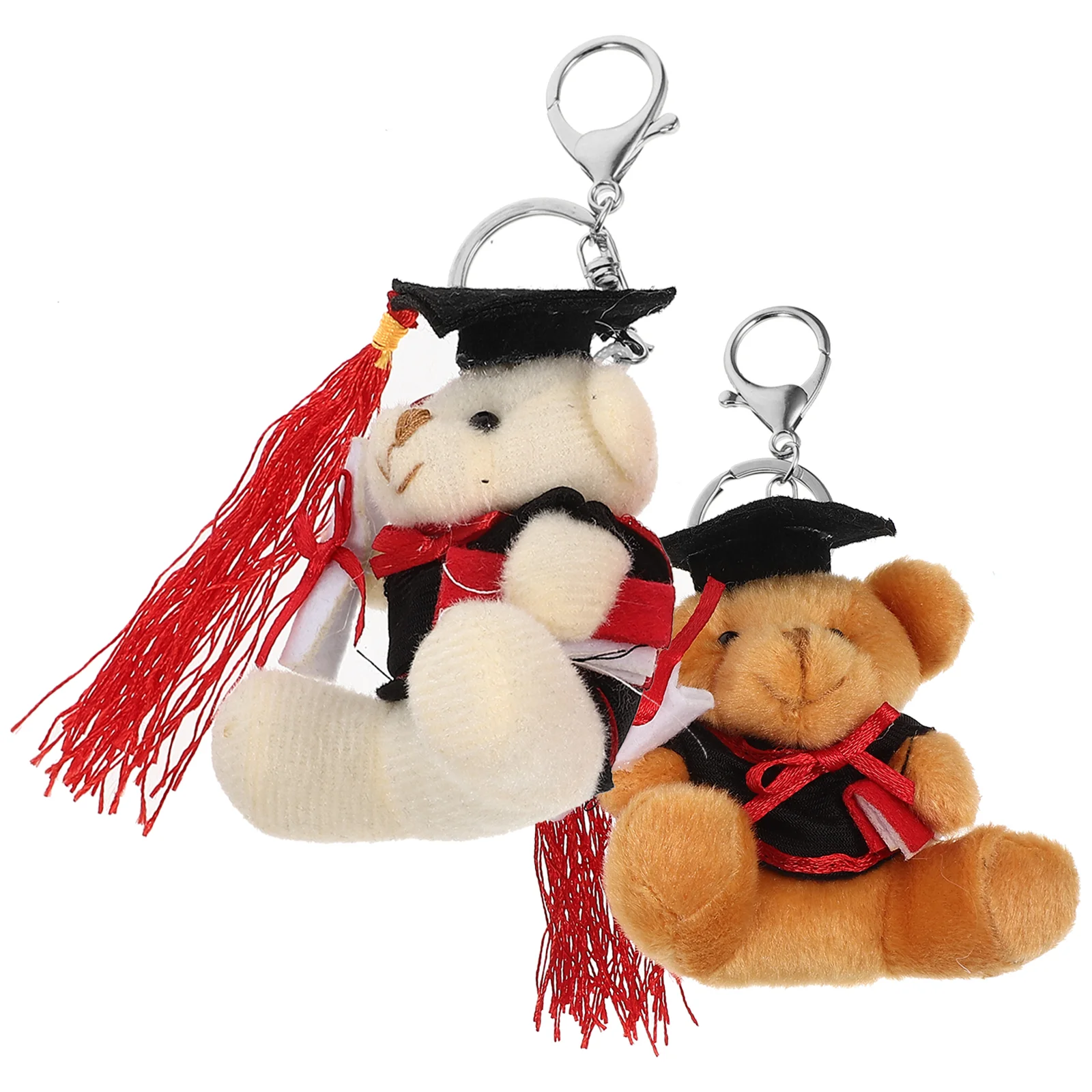 2 Pcs Graduation Keychain Bag Hanging Decoration Mini Ring Party Favors Bulk Toys Kids Gifts Small Plush Bear Keychains Pendant
2 Pcs Graduation Keychain Bag Hanging Decoration Mini Ring Party Favors Bulk Toys Kids Gifts Small Plush Bear Keychains Pendant