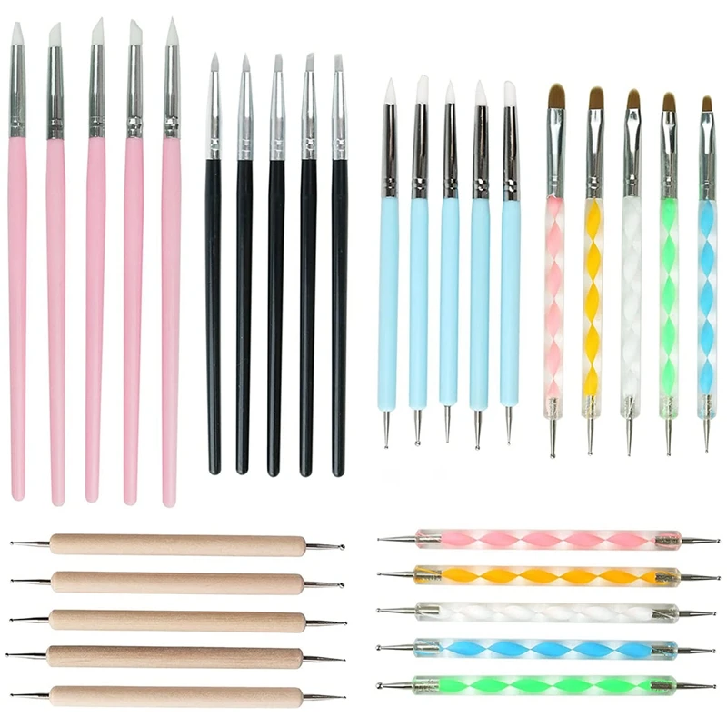 30 Pcs Pattern Tracing Nail Art Stylus Dotting Tools Dot Mandala Art Tools Ball Nail Dotting Tools For Nail Art
30 Pcs Pattern Tracing Nail Art Stylus Dotting Tools Dot Mandala Art Tools Ball Nail Dotting Tools For Nail Art