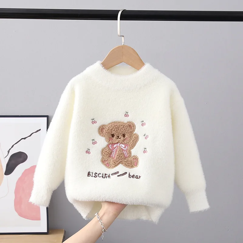 2022 Autumn and Winter Kids' Sweater Pullover Top Girls' round Neck Sweater Mink Fur Children's Fashionable Cartoon Long Sleeve
2022 Autumn and Winter Kids' Sweater Pullover Top Girls' round Neck Sweater Mink Fur Children's Fashionable Cartoon Long Sleeve