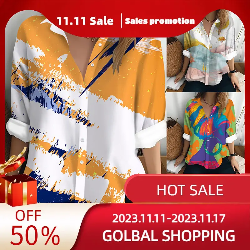 2024 New Women's shirts & blouses, Fashion stripe 3D Printing Elegant women blouses Long-sleeved Female clothing Tops camisa
2024 New Women's shirts & blouses, Fashion stripe 3D Printing Elegant women blouses Long-sleeved Female clothing Tops camisa