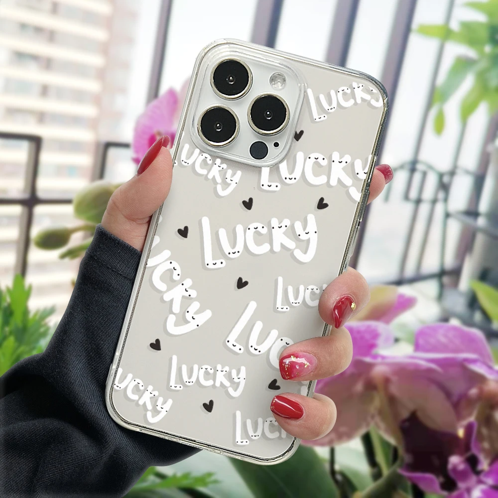 Fashion Lucky Heart Phone Case for iPhone 7 8 X XR 11 12 13 Pro XS Max SE 2000 Soft Transparent Silicone Covers
Fashion Lucky Heart Phone Case for iPhone 7 8 X XR 11 12 13 Pro XS Max SE 2000 Soft Transparent Silicone Covers