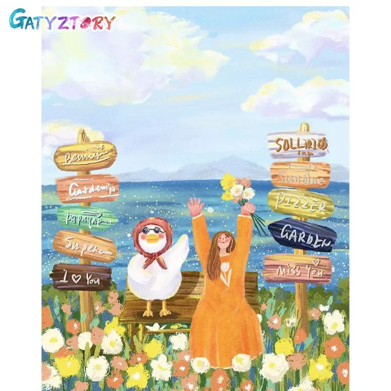 GATYZTORY Coloring By Number Scenery Kits Home Decoration Pictures Painting By Number Flower HandPainted Art Gift
GATYZTORY Coloring By Number Scenery Kits Home Decoration Pictures Painting By Number Flower HandPainted Art Gift