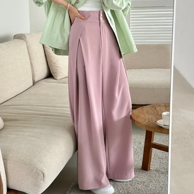 2023 Spring Solid Color Suit Pants Female Casual Wide Leg Pants Ladies High Quality Simple Loose Straight Pants Outwear
2023 Spring Solid Color Suit Pants Female Casual Wide Leg Pants Ladies High Quality Simple Loose Straight Pants Outwear