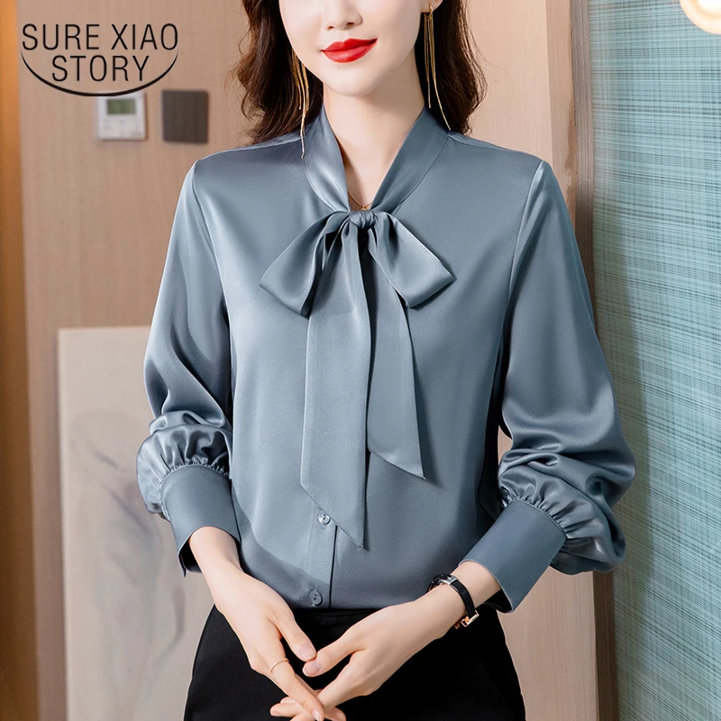 New Office Lady Shirts Women Tops Elegant Chiffon Blouse Women 2022 Bow Straight Long Puff Sleeve Female Clothing Blusas 20385
New Office Lady Shirts Women Tops Elegant Chiffon Blouse Women 2022 Bow Straight Long Puff Sleeve Female Clothing Blusas 20385