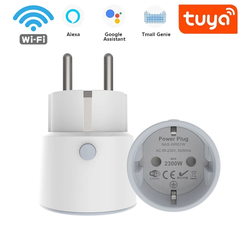 Smart Plug WiFi Socket EU 10A With Timing Function Tuya SmartLife APP Control Works With Alexa Google Assistant Yandex Alice
Smart Plug WiFi Socket EU 10A With Timing Function Tuya SmartLife APP Control Works With Alexa Google Assistant Yandex Alice