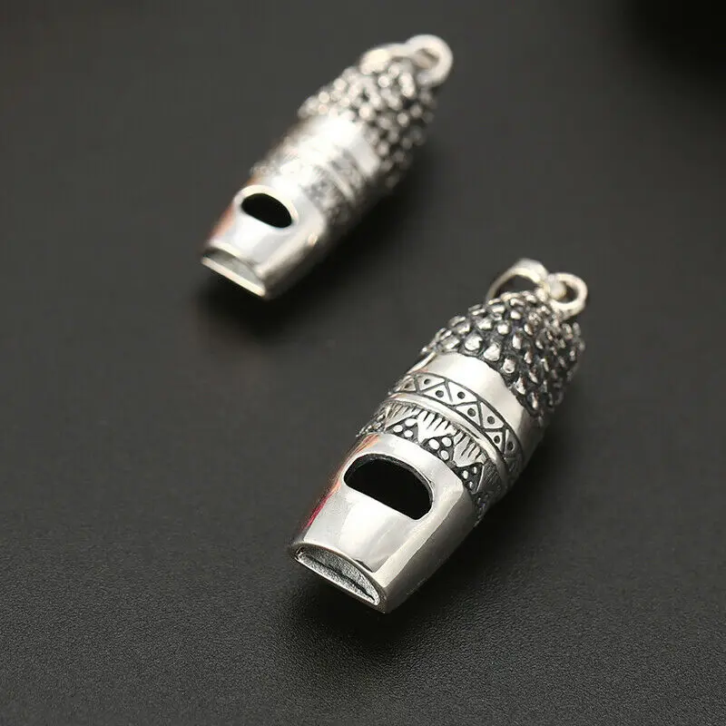 New S925 Silver Personalized Creative Whistle Pendant Essential Equipment for Outdoor Survival Whistle
New S925 Silver Personalized Creative Whistle Pendant Essential Equipment for Outdoor Survival Whistle
