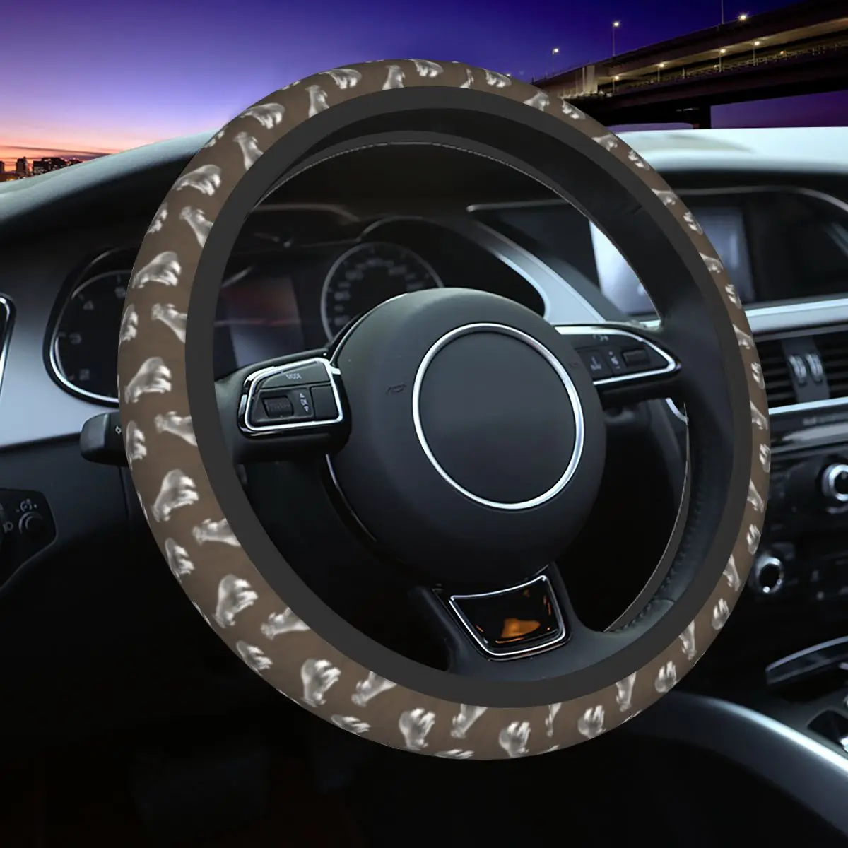 Cute Schnauzer Dog Animal Car Steering Wheel Cover 38cm Elastic Elastische Car-styling Car Accessories
Cute Schnauzer Dog Animal Car Steering Wheel Cover 38cm Elastic Elastische Car-styling Car Accessories