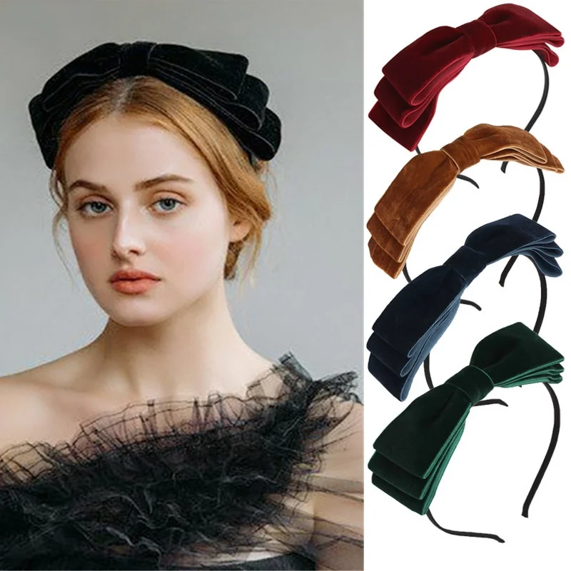 Three-tier Velvet Bow Hairbands платье Vintage Cute Luxury Headband кокошник ободок Women Girls Hair Bands Hair Accessories 2023
Three-tier Velvet Bow Hairbands платье Vintage Cute Luxury Headband кокошник ободок Women Girls Hair Bands Hair Accessories 2023