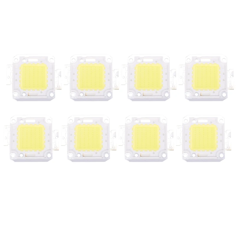 

8X High Power 50W LED Chip Bulb Light Lamp DIY White 3800LM 6500K