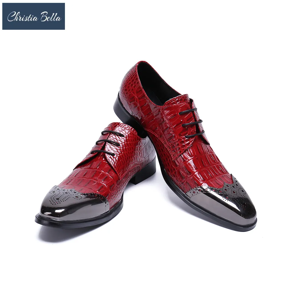 Christia Bella Business Style Men Lace-Up Dress Shoes Crocodile Pattern Leather Shoes for Men Party Wedding Men Formal Shoes
Christia Bella Business Style Men Lace-Up Dress Shoes Crocodile Pattern Leather Shoes for Men Party Wedding Men Formal Shoes