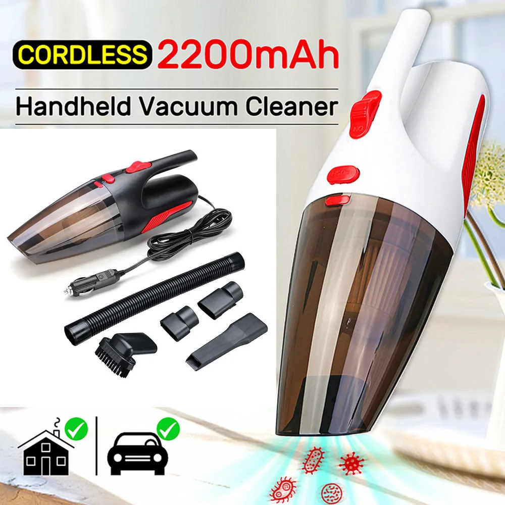 Newest Portable Handheld Car Vacuum Cleaner Cordless/Car Plug 120W 12V 5000PA Super Suction Wet/Dry Vaccum Cleaner for Car Home
Newest Portable Handheld Car Vacuum Cleaner Cordless/Car Plug 120W 12V 5000PA Super Suction Wet/Dry Vaccum Cleaner for Car Home