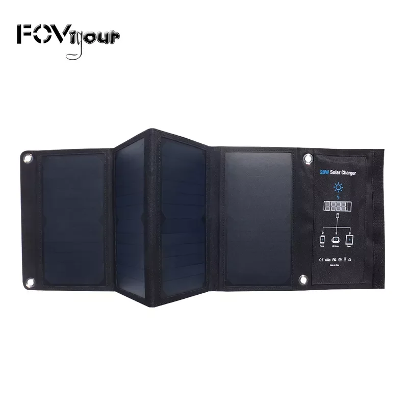 Fovigour Portable 28W Foldable Waterproof Fast Charging Solar Panel Charger Mobile Power Bank 3 USB Port Outdoor
Fovigour Portable 28W Foldable Waterproof Fast Charging Solar Panel Charger Mobile Power Bank 3 USB Port Outdoor