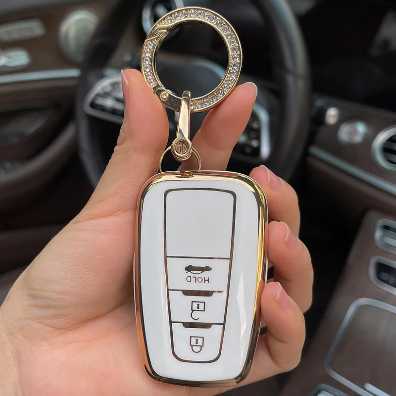 Ring Car Key Case Cover For Toyota Prado Land Cruiser Highlander VENZA CROWN HARRIER RAV4 C-HR IZOA Camry LEVIN ALLION COROLLA
Ring Car Key Case Cover For Toyota Prado Land Cruiser Highlander VENZA CROWN HARRIER RAV4 C-HR IZOA Camry LEVIN ALLION COROLLA