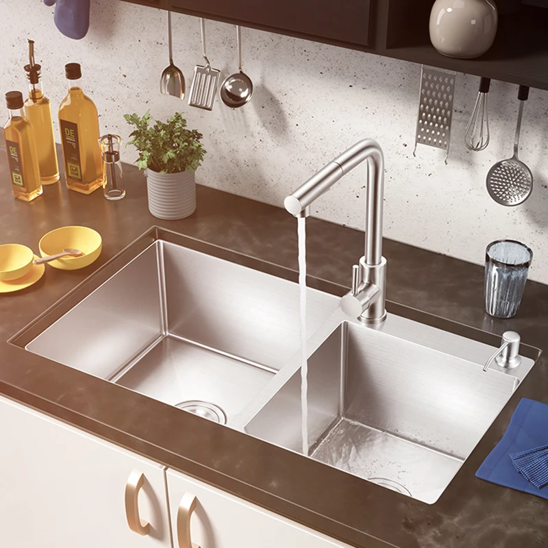 Undermount Pipe Kitchen Sink Drainboard Stainless Steel Mixer Taps Soap Dispensor Washing Sink Bathroom Cocina Home Improvement
Undermount Pipe Kitchen Sink Drainboard Stainless Steel Mixer Taps Soap Dispensor Washing Sink Bathroom Cocina Home Improvement