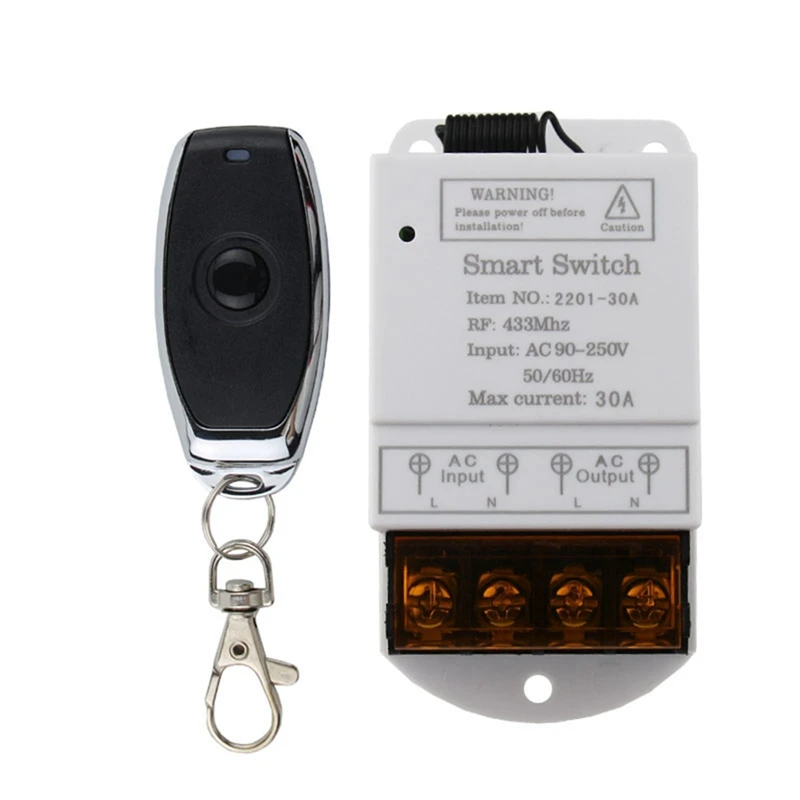433Mhz AC110V 220V 30A Wireless Remote Control Switch Water Pump Factory Motor LED Remote Control Transmitter For Fan
433Mhz AC110V 220V 30A Wireless Remote Control Switch Water Pump Factory Motor LED Remote Control Transmitter For Fan