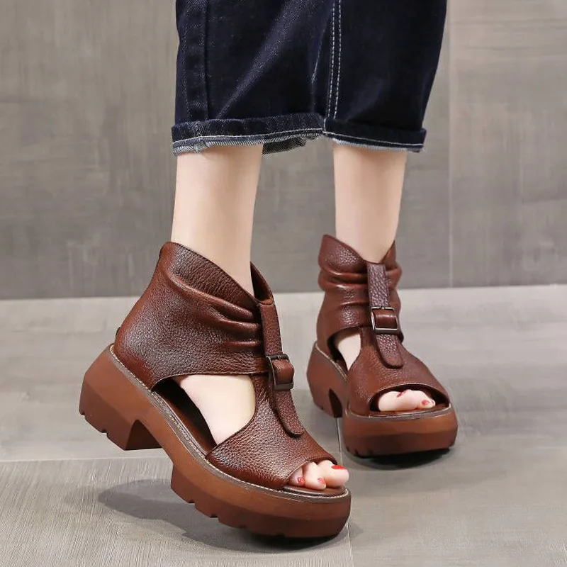 2023 New Fashion Summer Women's Sandals Wedges Open Toed Buckle Female Shoes Solid Platform Shoes for Women Zapatillas De Mujer
2023 New Fashion Summer Women's Sandals Wedges Open Toed Buckle Female Shoes Solid Platform Shoes for Women Zapatillas De Mujer